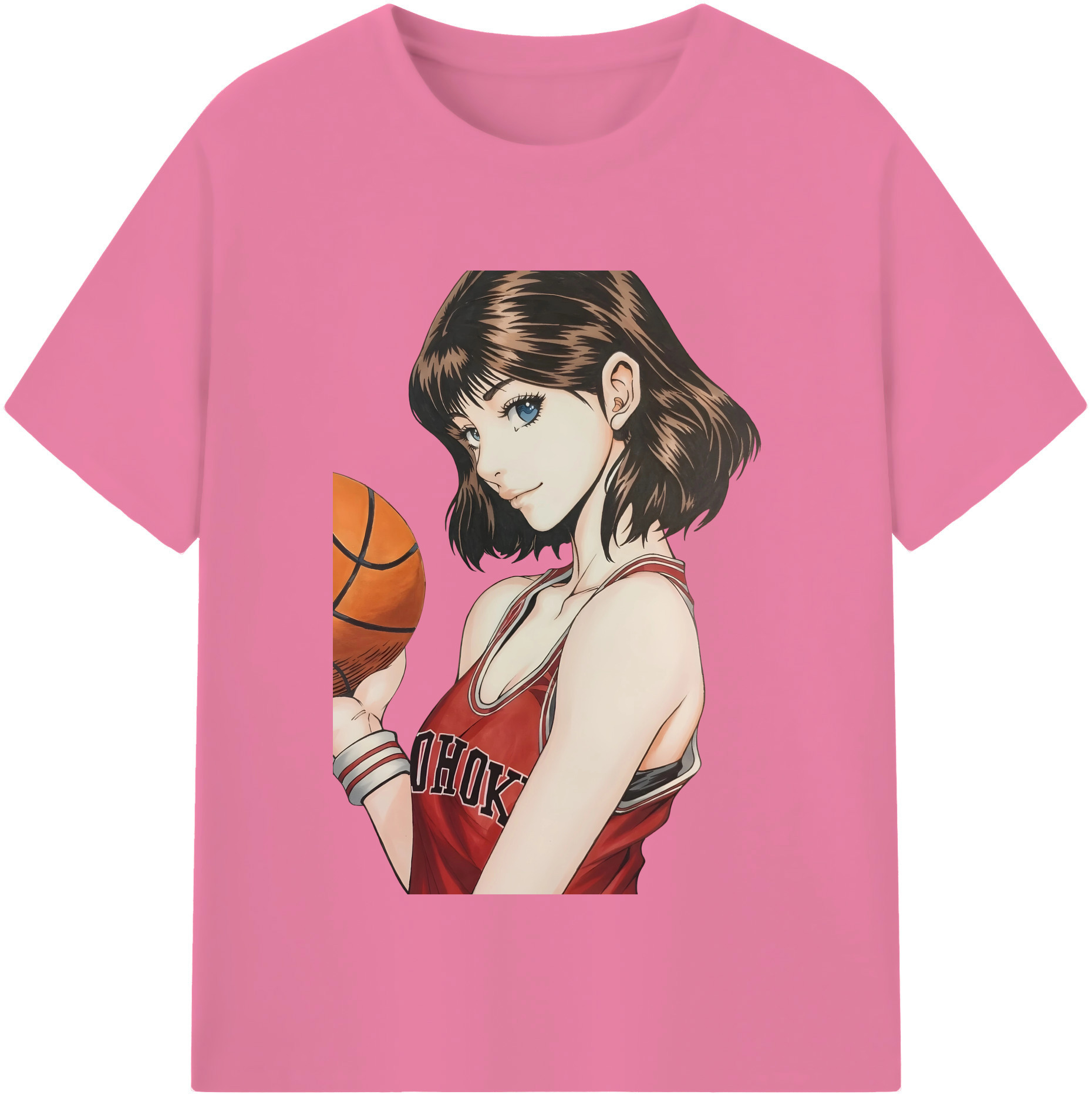 SLAM DUNK／スラムダンク 綿100％半袖Tシャツ（フロントプリント）